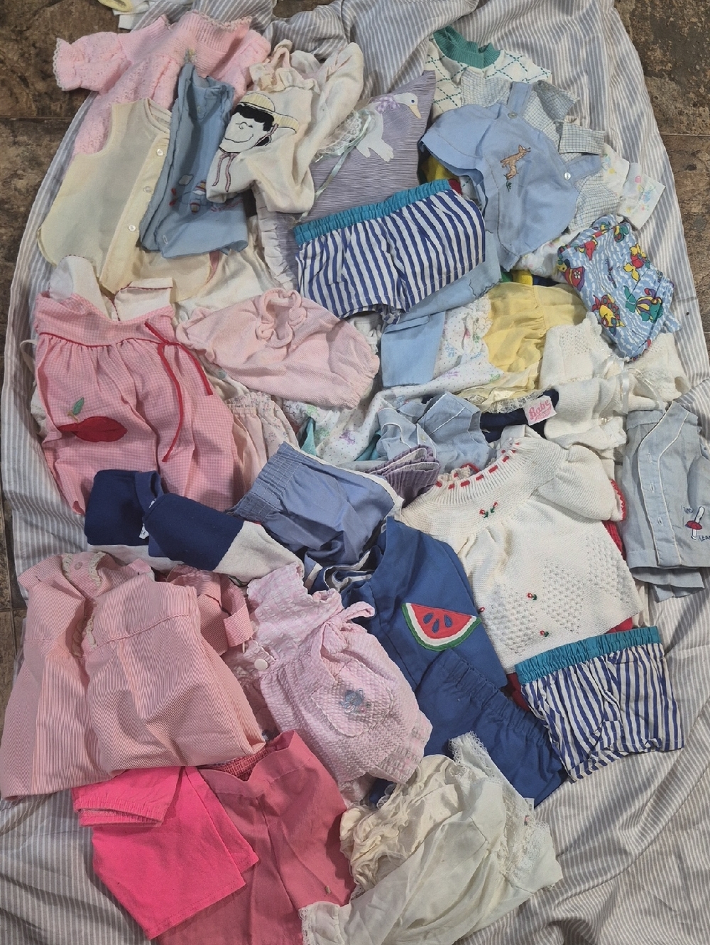 Vintage Kids/Baby Clothing Lot 70s